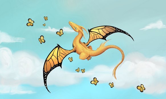 Monarch Butterfly Dragon