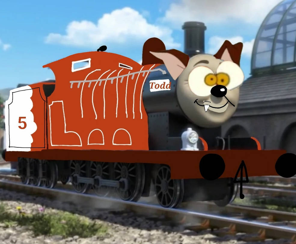 Deviantart Fox Engine Todd the Fox as James the red engine by trainfan125 on DeviantArt