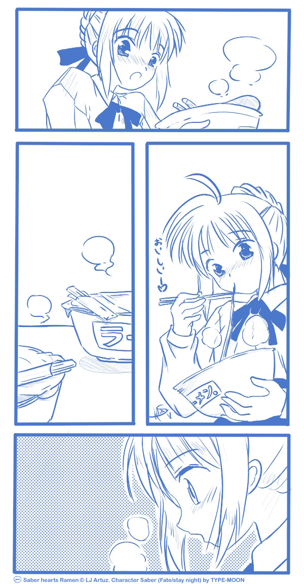 Saber - Saber hearts Ramen