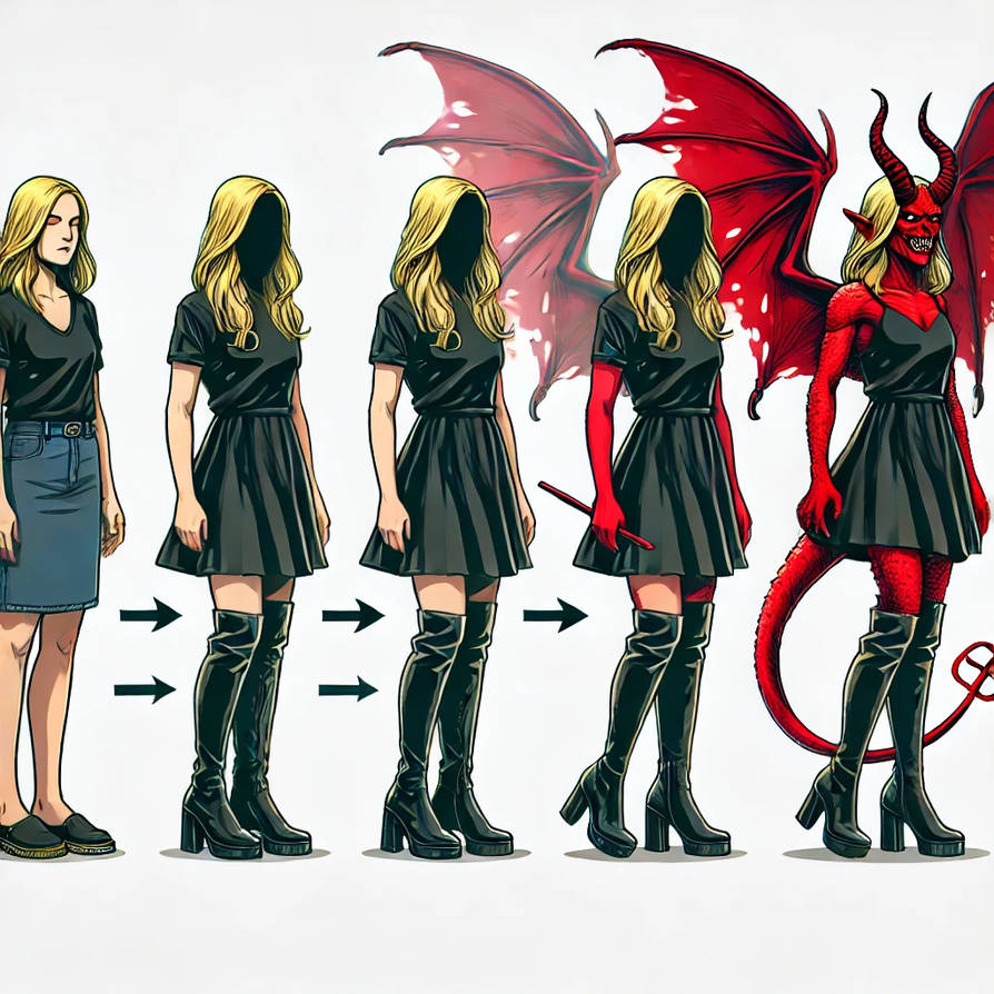 Demon Transformation Girl transform into Demon by Sophiaflynow on DeviantArt