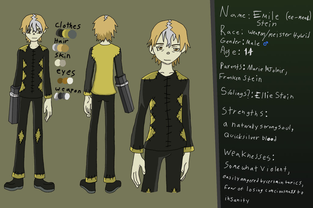 Soul Eater Oc Emile Stein By Diamondninjas101 On Deviantart Soul Eater Oc Emile Stein By Diamondninjas101 On Deviantart