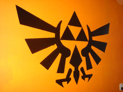 Triforce on wall