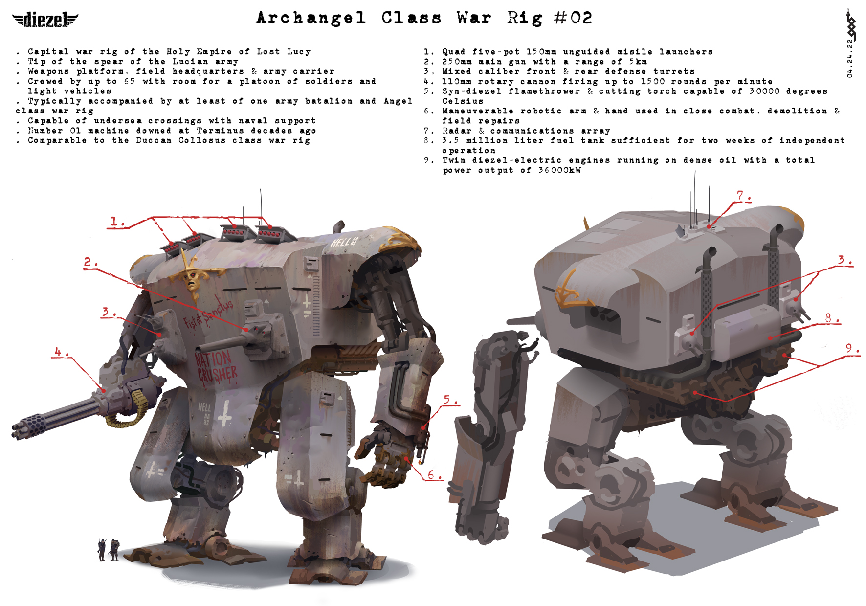 Archangel Class War Rig #02 - Details by z4ltys on DeviantArt