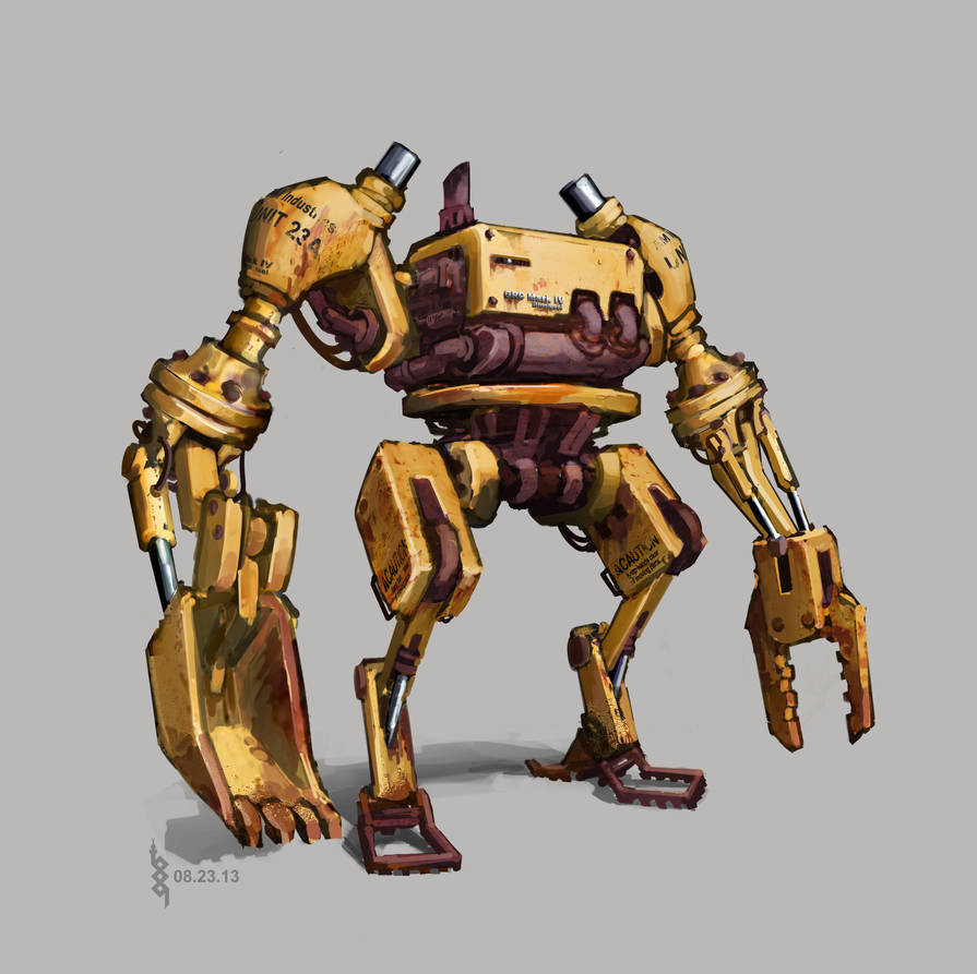 Construction Robot by zaltys-art on DeviantArt