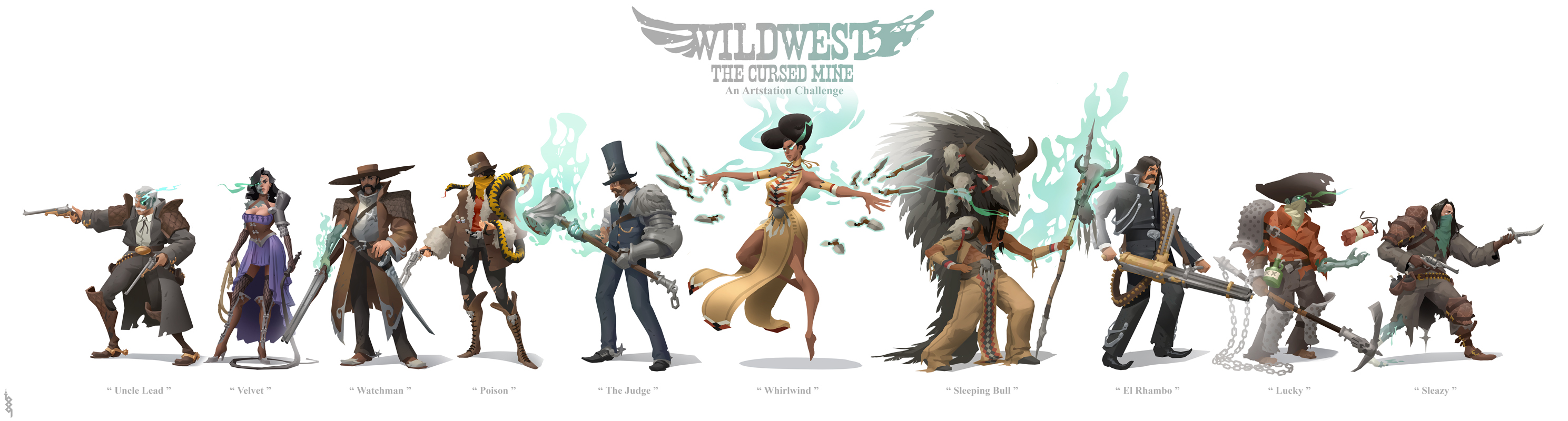Wildwest Character Lineup