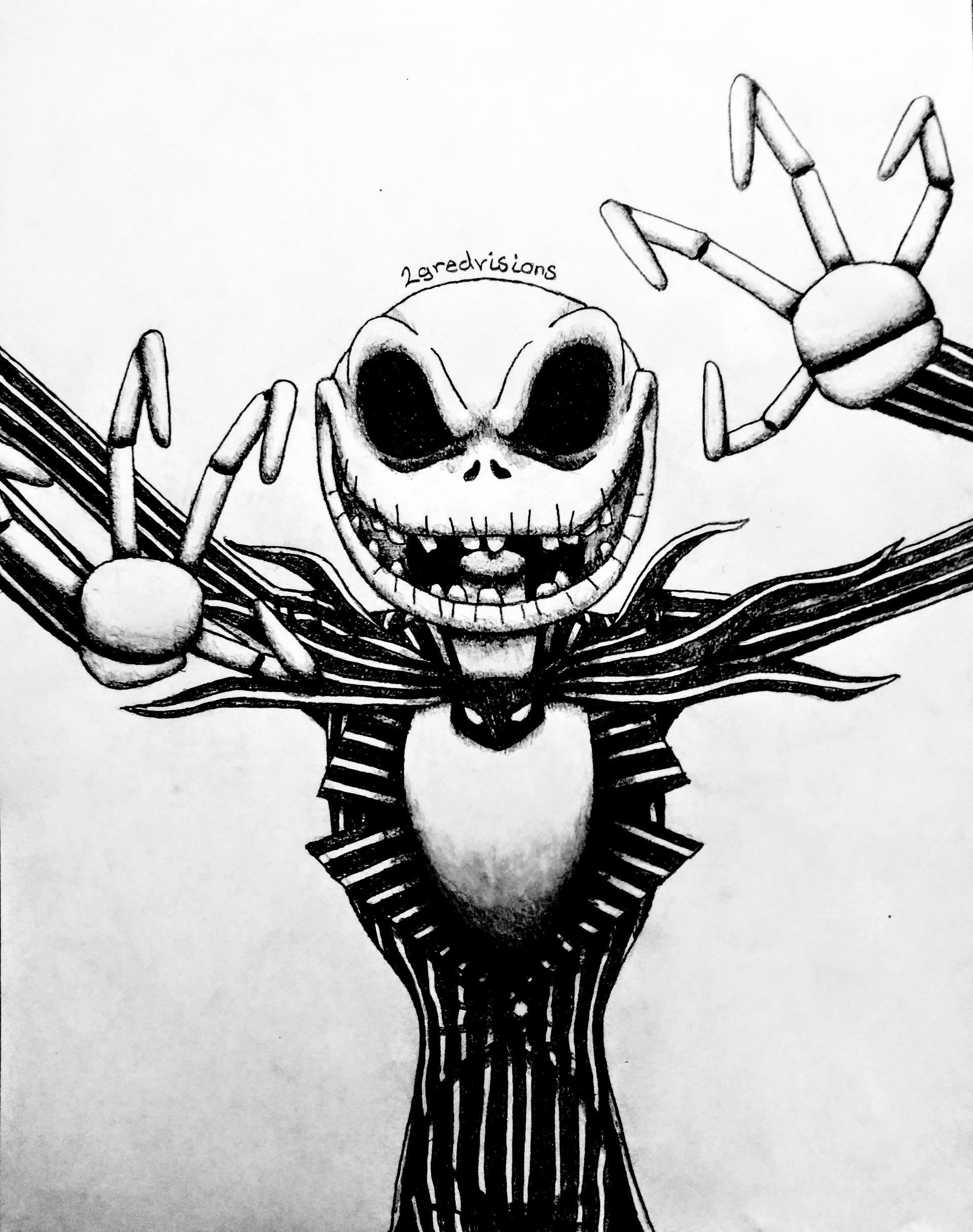 How to Draw Jack Skellington from the Nightmare before Christmas in a Few  Easy Steps