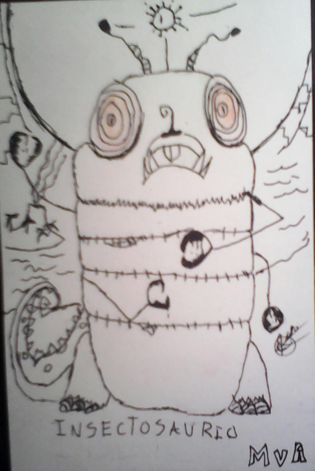 Insectasaurus Character insectosaurus tim burtton stlye by couragefreddy45 on DeviantArt