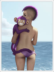 Purple Monkey for Aida
