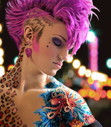 Girl with the Pink Mohawk