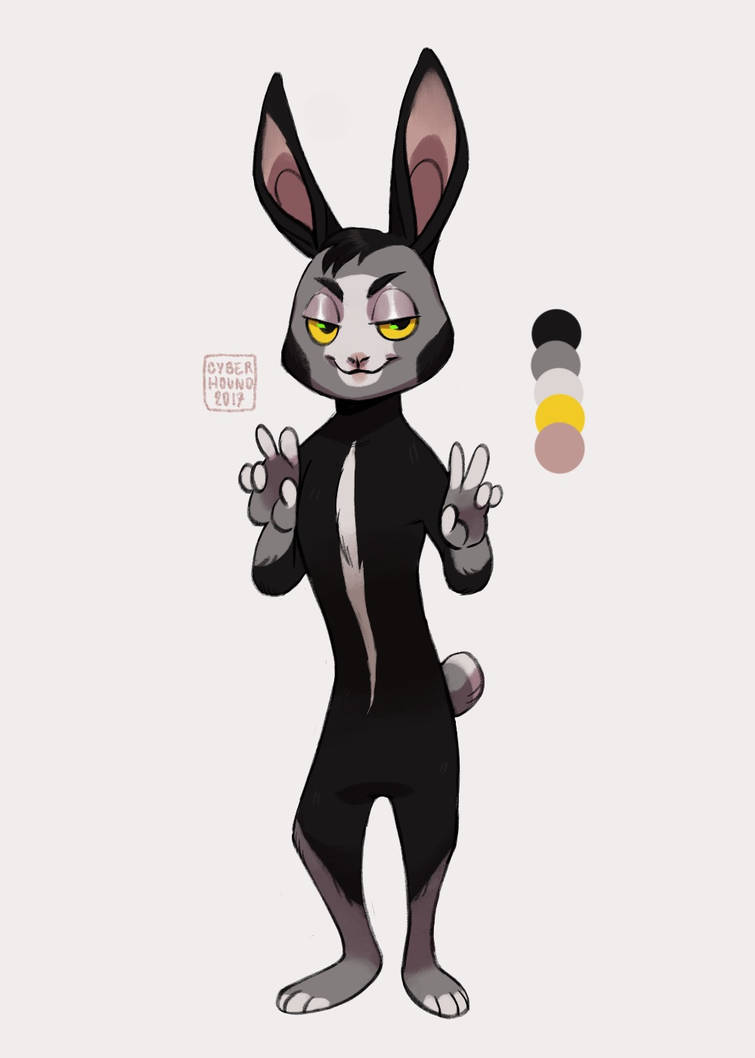 Dapper Black Rabbit Deviantart Black Rabbit Adopt (CLOSED) by cyberhoundd on DeviantArt