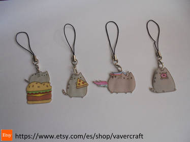 Pusheen cat landyard