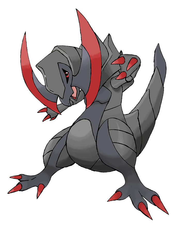 Shiny Haxorus by ubasuteyama on DeviantArt