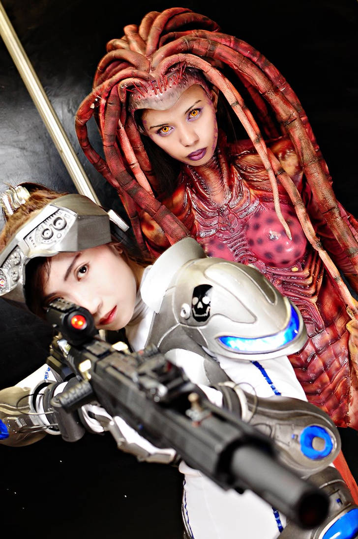 Ghost Kerrigan and Infested Kerrigan by hainrihi on DeviantArt