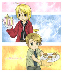 FMA . Elric brothers for Michi