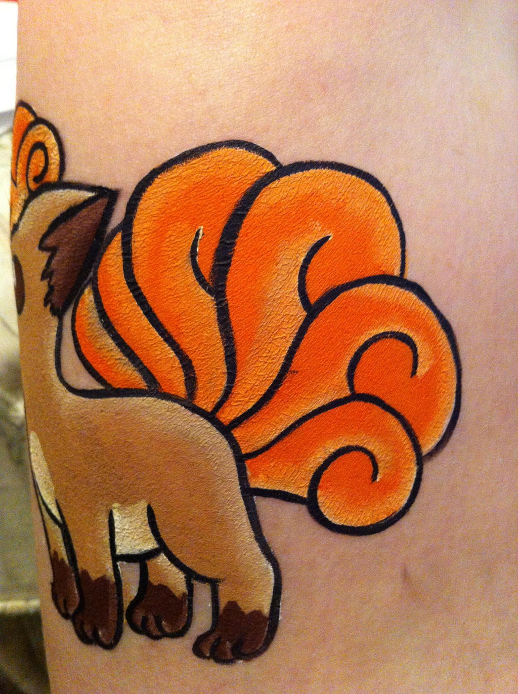 Vulpix- Face Painting- Tails