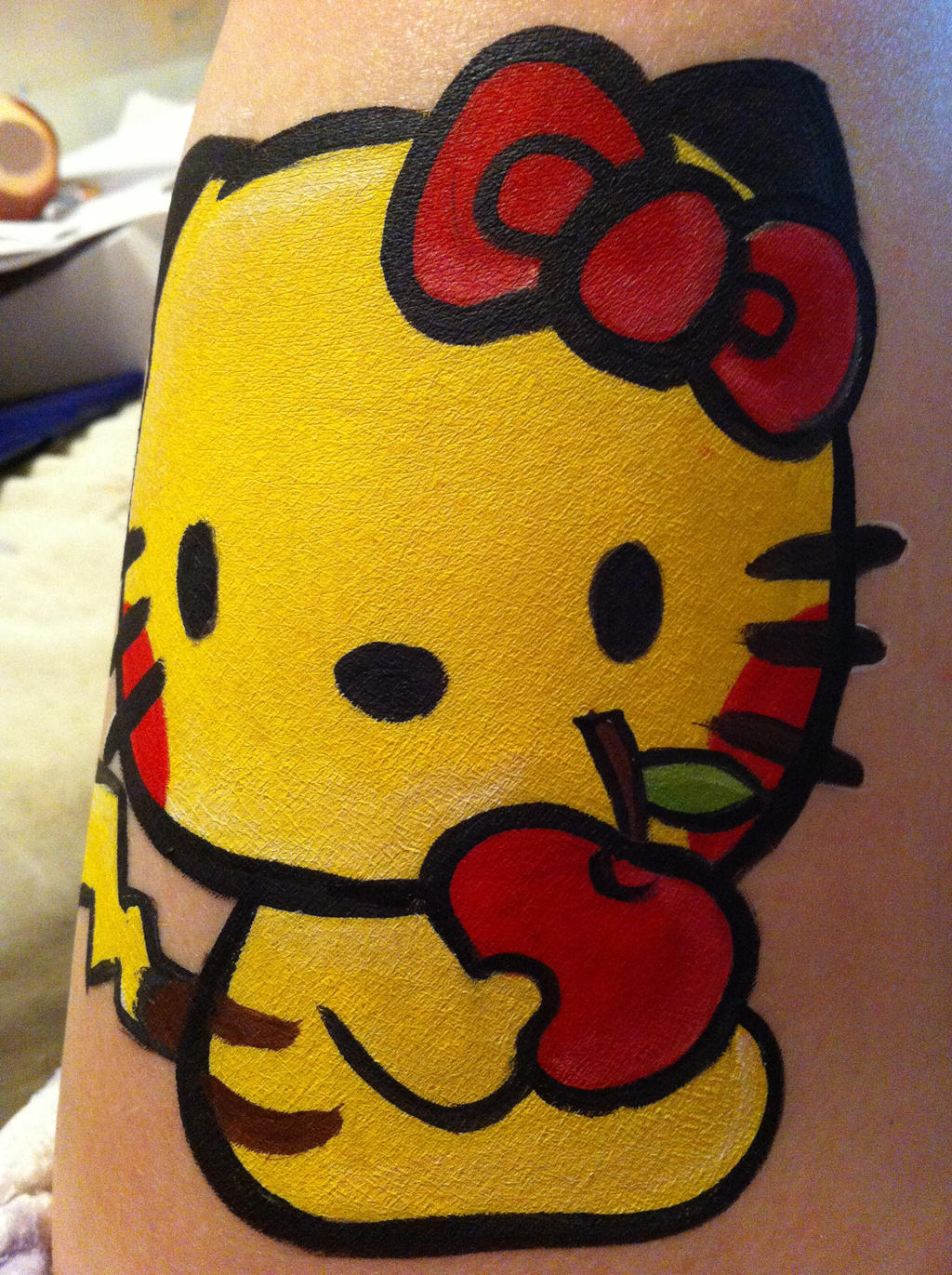 Hello Kitty Face Painting Pikachu Face By Sazmullium On Deviantart Hello Kitty Face Painting Pikachu Face By Sazmullium On Deviantart