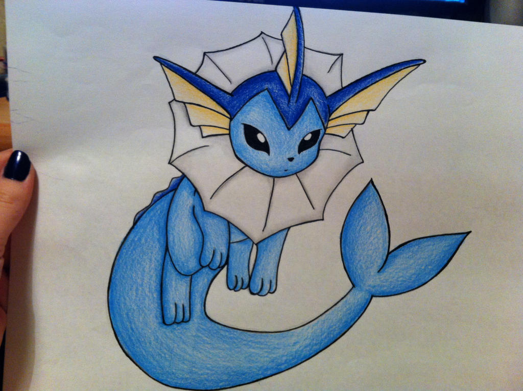 Ursala's Vaporeon Drawing Pencils by sazmullium on DeviantArt