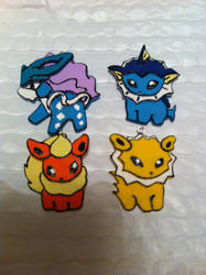 Clay Pokedoll Necklace Charms