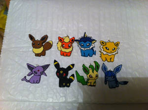 Eeveelution Pokedoll- Clay necklace pendents