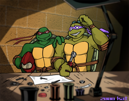 Donatello and Raphael