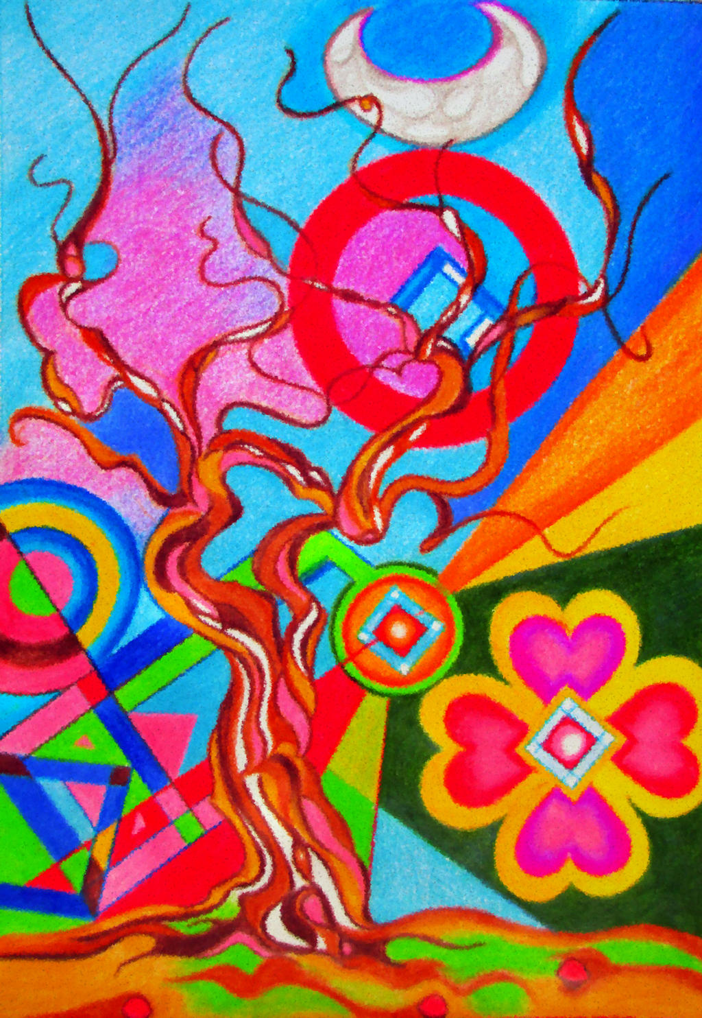 Cubism Drawing Tree Cubist Tree by Arteragazzina on DeviantArt
