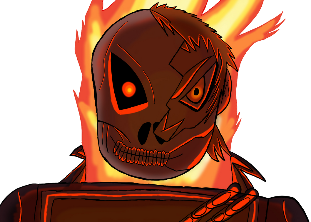 Ghost rider hand drawn render by boxytheboxmaster on DeviantArt