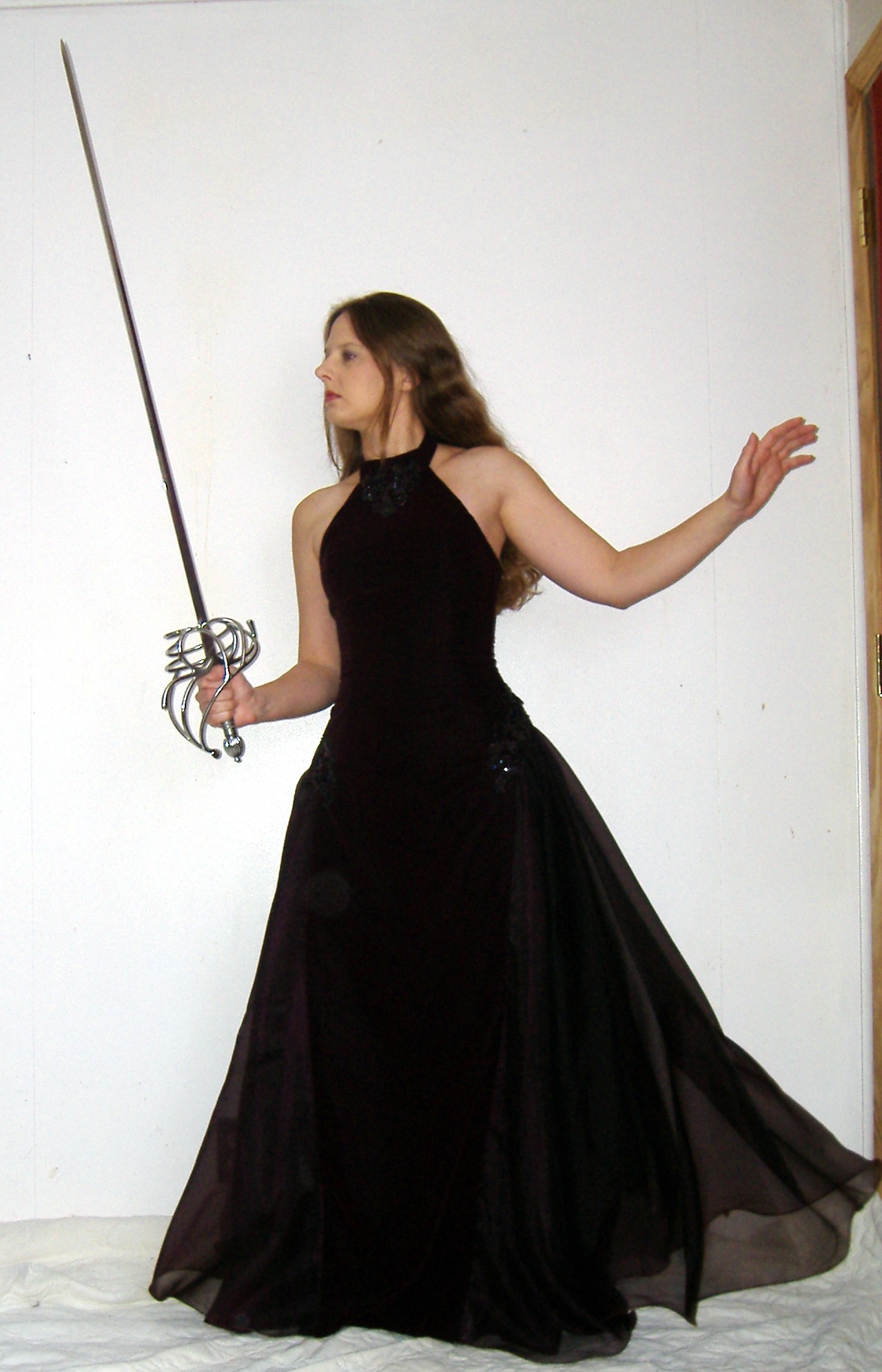 Plum Gown with Rapier 4