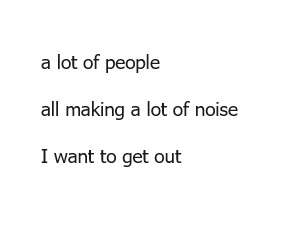 A 'crowd' haiku