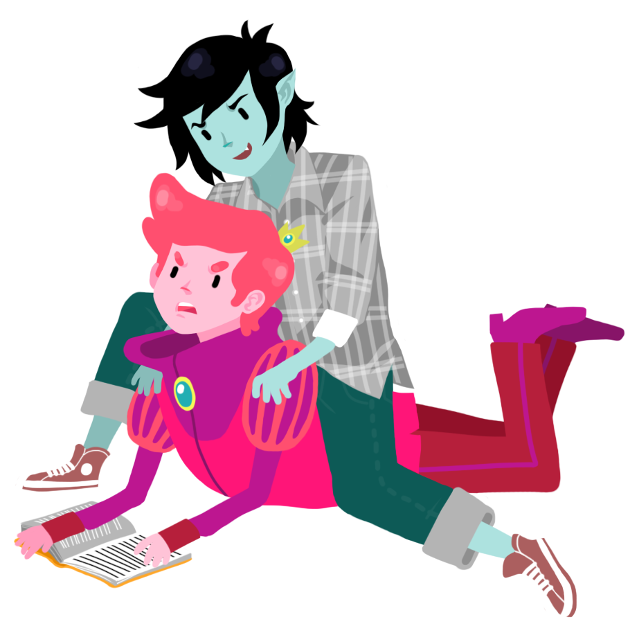 Adventure Time - Marshall Lee x Prince Gumball by ehri on DeviantArt