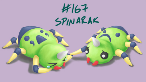 167 Spinarak used Scary Face and Toxic Thread in the Game-Art-HQ Pokemon  Gen II Tribute!