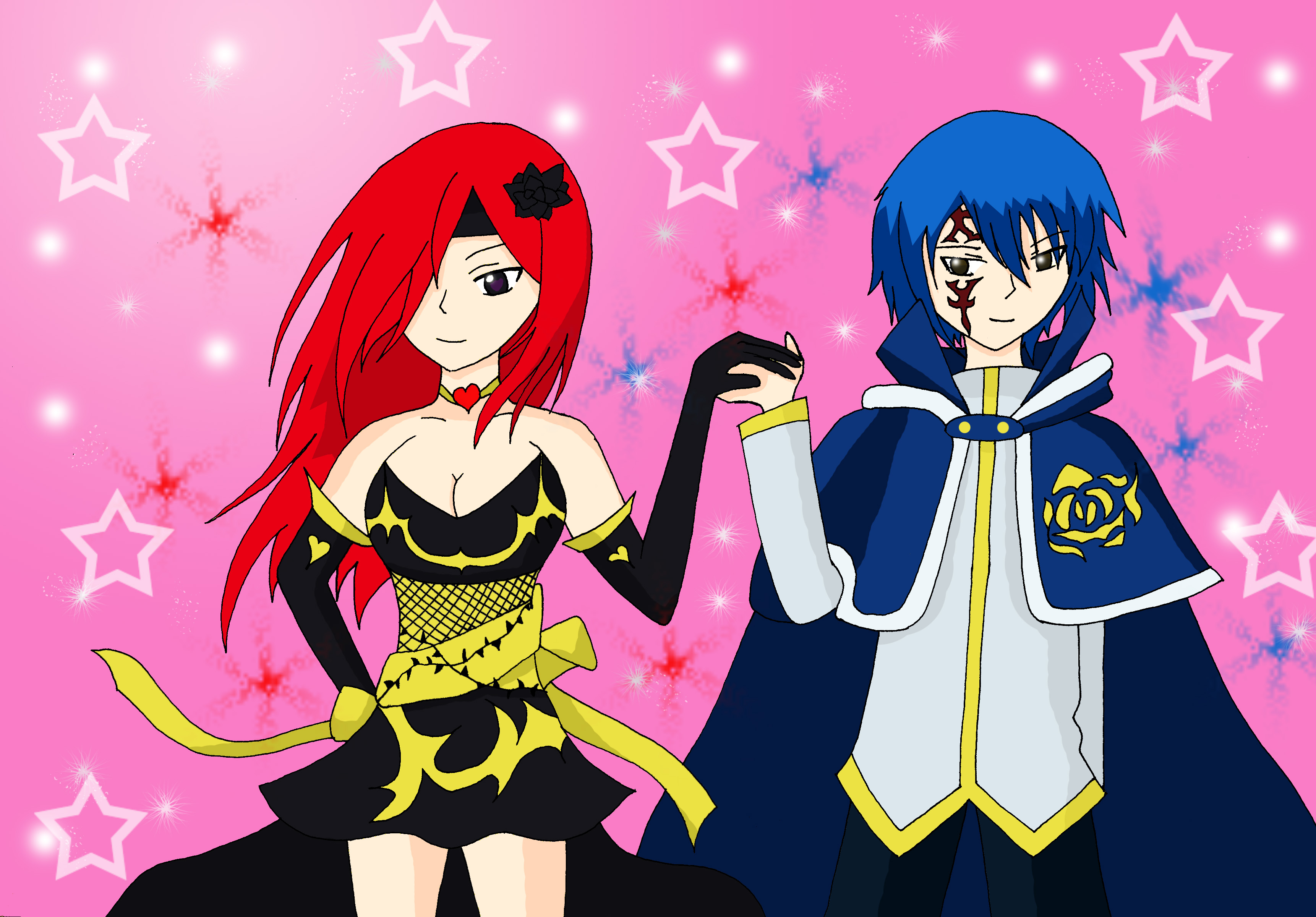 Erza Scarlet x Jellal by Skyfire1311 on DeviantArt