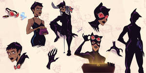 Catwoman: reference-sheet by gusdrw