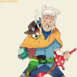 finn and jake in my style
