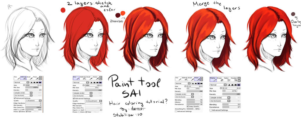 Hair coloring tutorial by Aohitsuki on DeviantArt