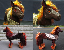 War Horse of the Apocalypse OOAK Art Doll