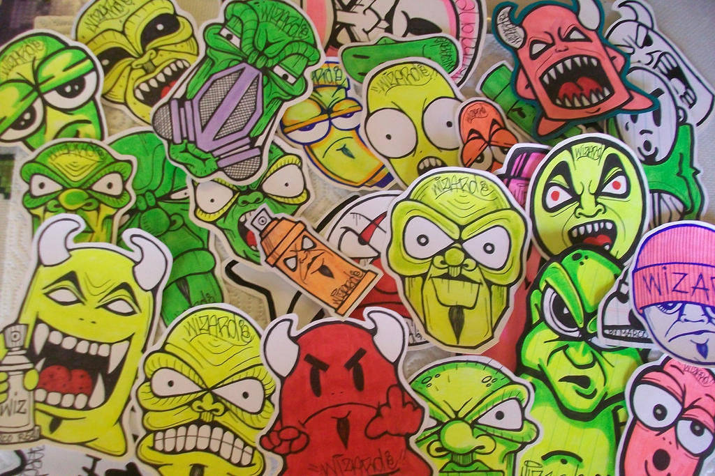 Graffiti Stickers By Wizard1labels On DeviantArt