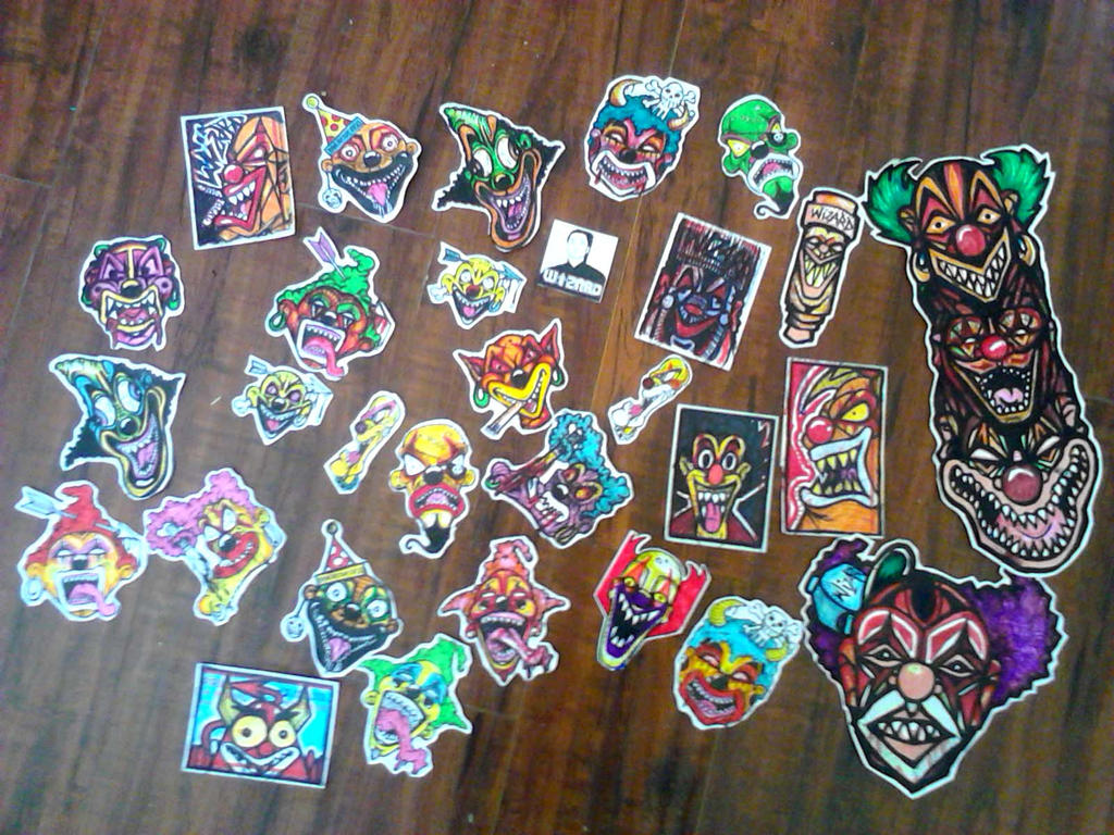 Simple Clown Sticker clowns sticker by wizard1labels on DeviantArt