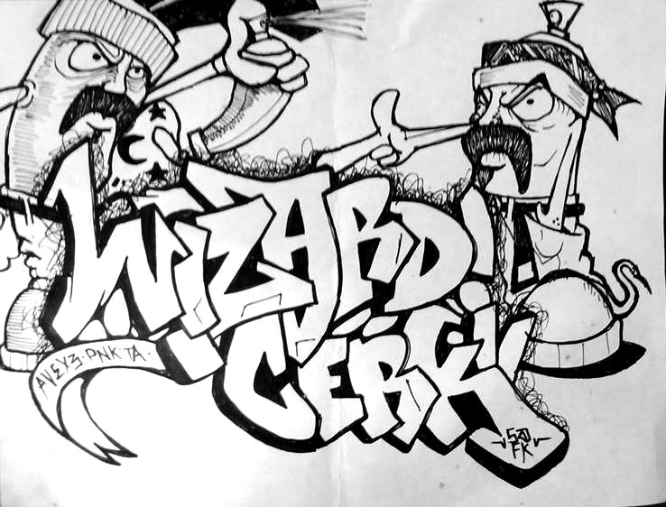 Graffiti Drawings Of Spray Cans By Wizard - Quotes Type.