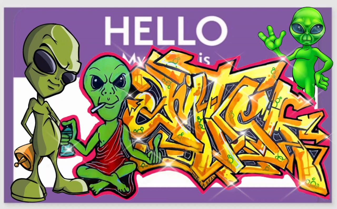 Hello Rotten Graffty Hello graffiti sticker by wizard1labels on DeviantArt