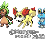 6th Gen.-Starters Sprites