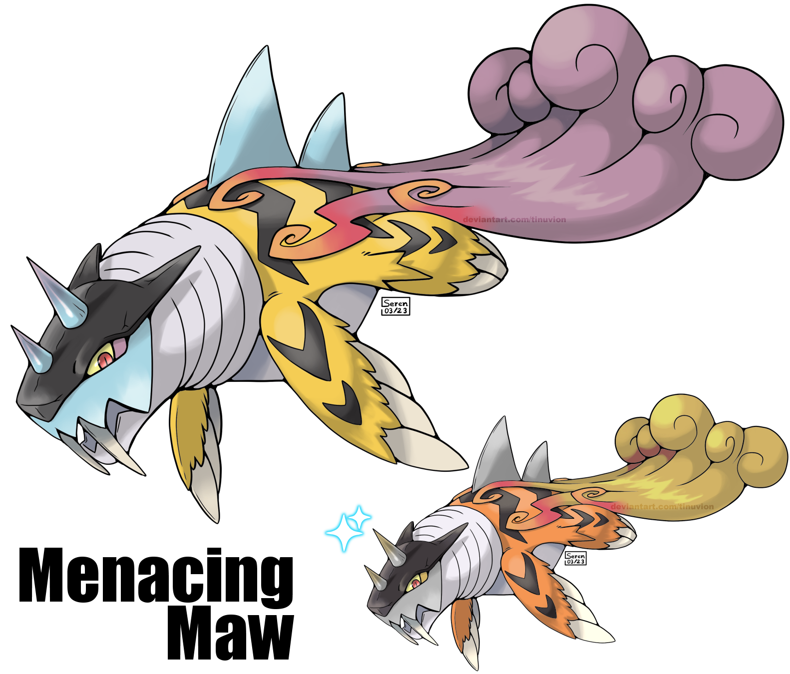 Pokemon Fan Designs Future Paradox Form for Raikou