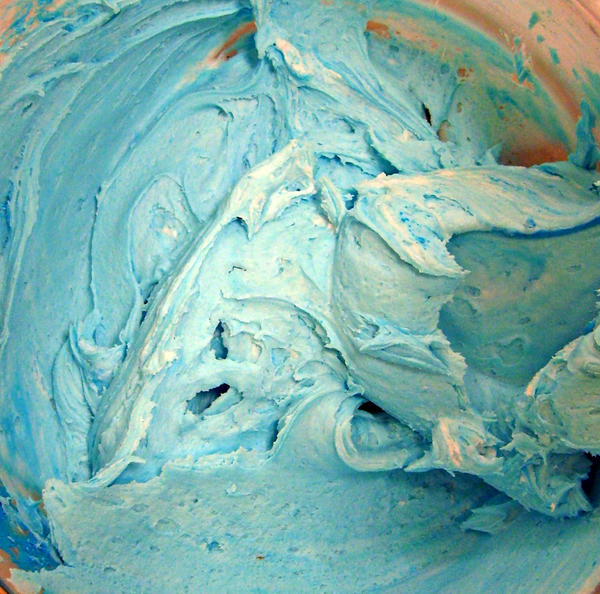 Blue icing