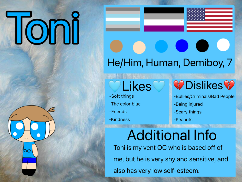 Toni reference sheet by Carlythecat1227 on DeviantArt