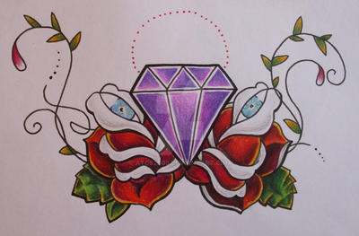 diamond and roses