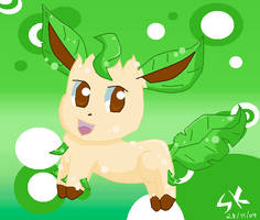 Chibi Little Leafeon