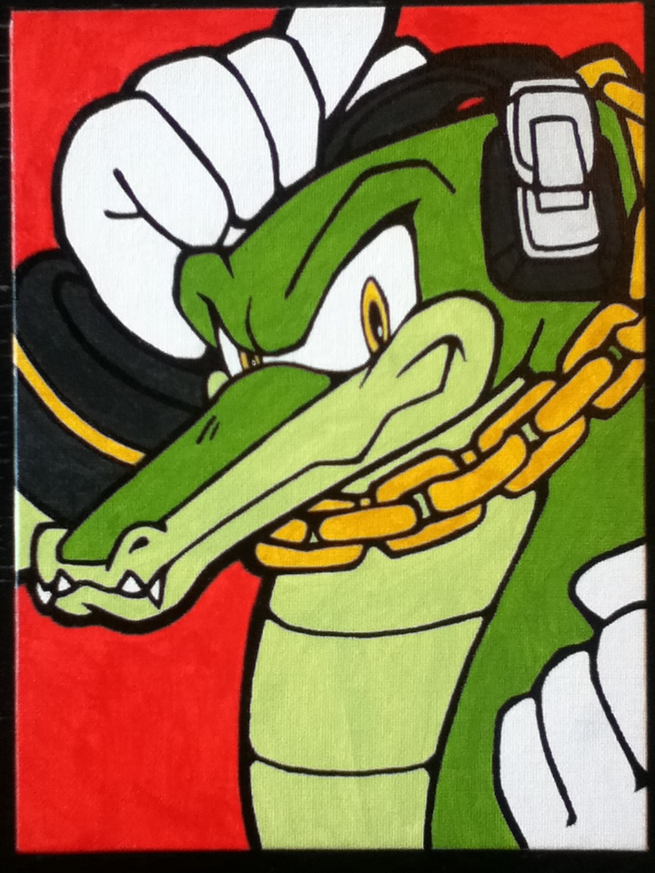 Vector the Crocodile painting