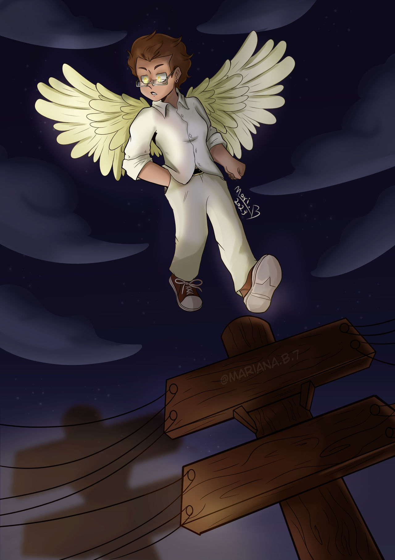 Time Angel Oc Angel oc illustration by Marianab1773 on DeviantArt
