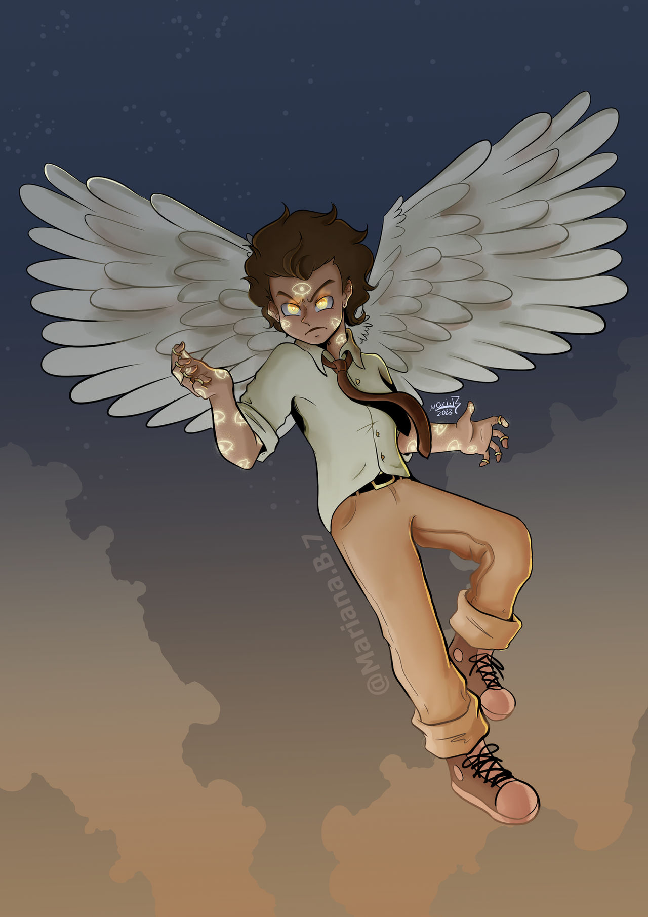 Time Angel Oc Angel oc illustration 2 by Marianab1773 on DeviantArt
