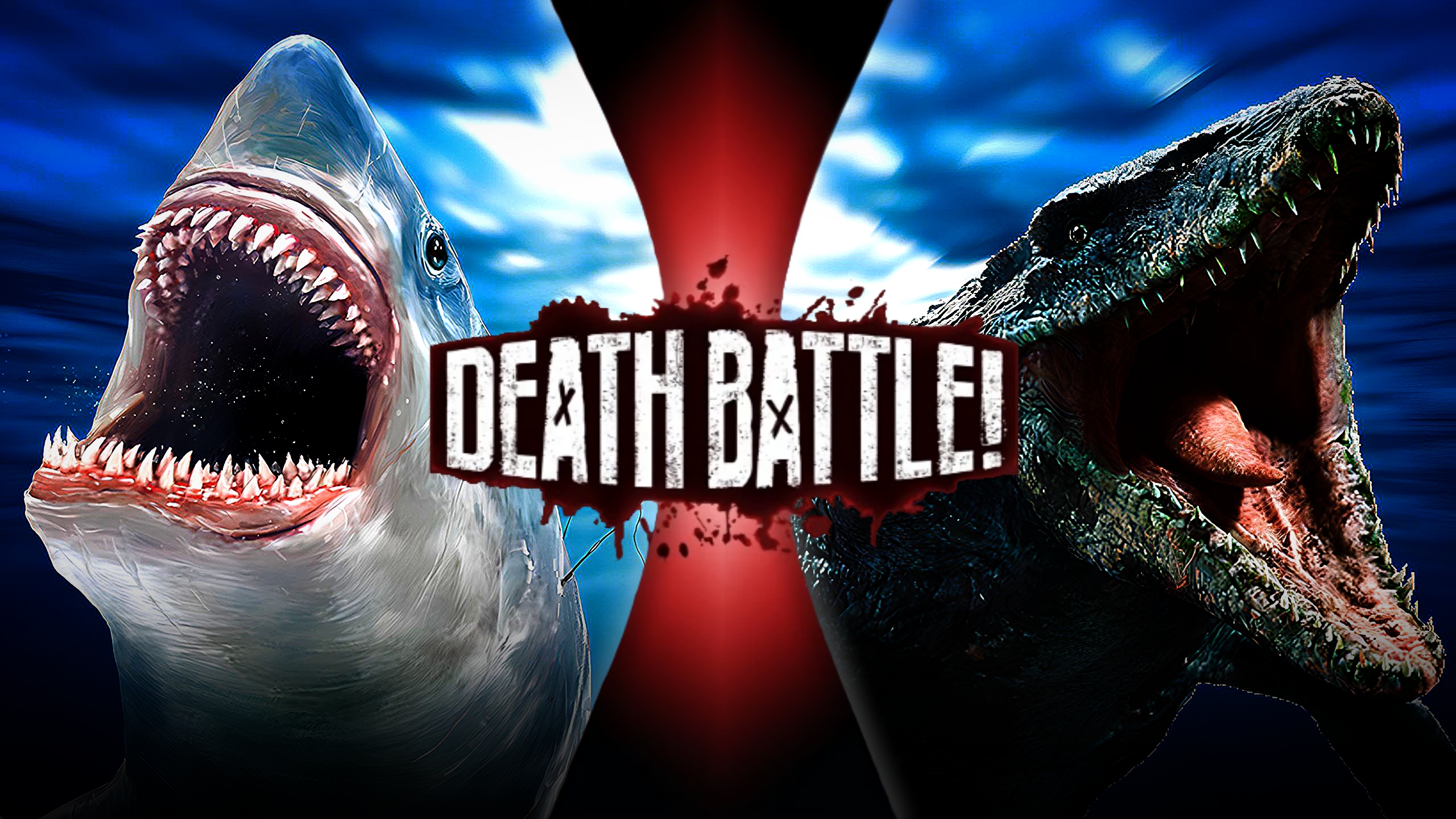 Megalodon VS Mosasaurus by lolma67 on DeviantArt