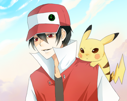 Trainer Red by pluehunter on deviantART  Pokemon red, Pokemon trainer red,  Pokemon